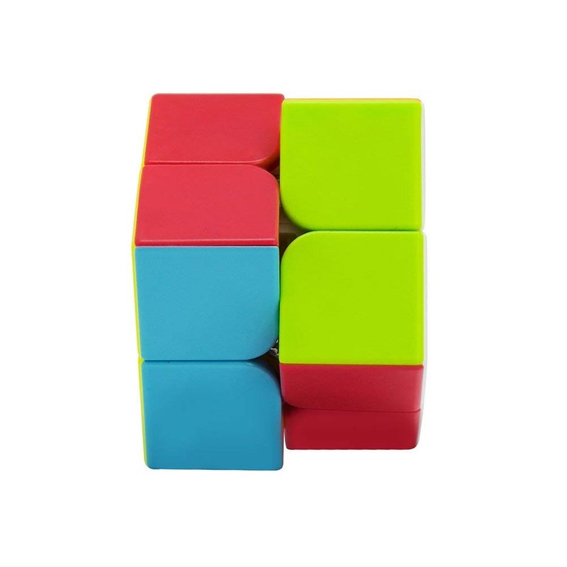 D ETERNAL مكعب مويو موفانغ جياوشي 2X2 عالي السرعة بدون ملصقات سحري 2 2 مكعب، متعدد الألوان، للأطفال والمحترفين - Image 5