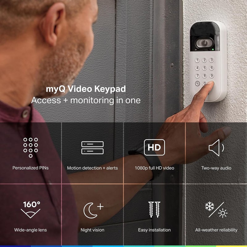 CHAMBERLAIN MyQ Smart Garage Video Keypad with Camera, WiFi and Smartphone Control - Image 2