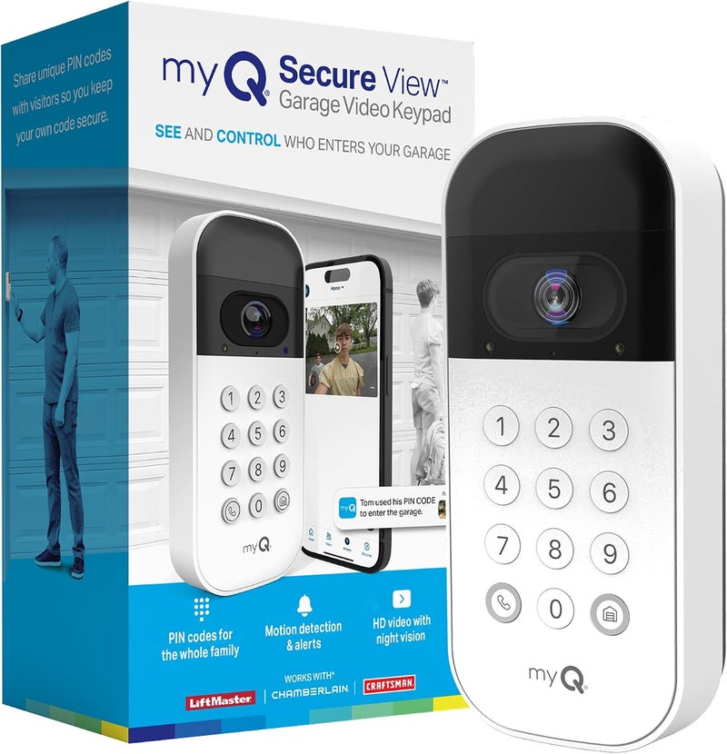 CHAMBERLAIN MyQ Smart Garage Video Keypad with Camera, WiFi and Smartphone Control - Image 1