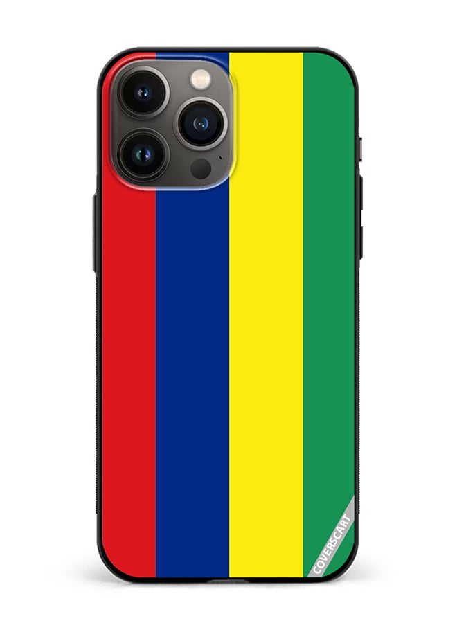 Protective Case Cover For Apple iPhone 14 Pro Mauritius Flag Design Multicolour