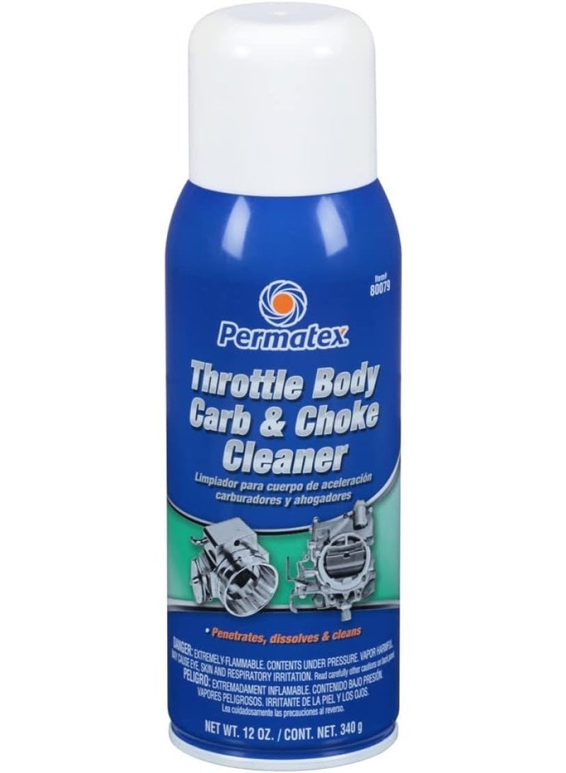 PERMATEX THROTTLE BODY, CARB & CHOKE CLEANER, 12 OZ 80079 PACK OF 1 - Image 1