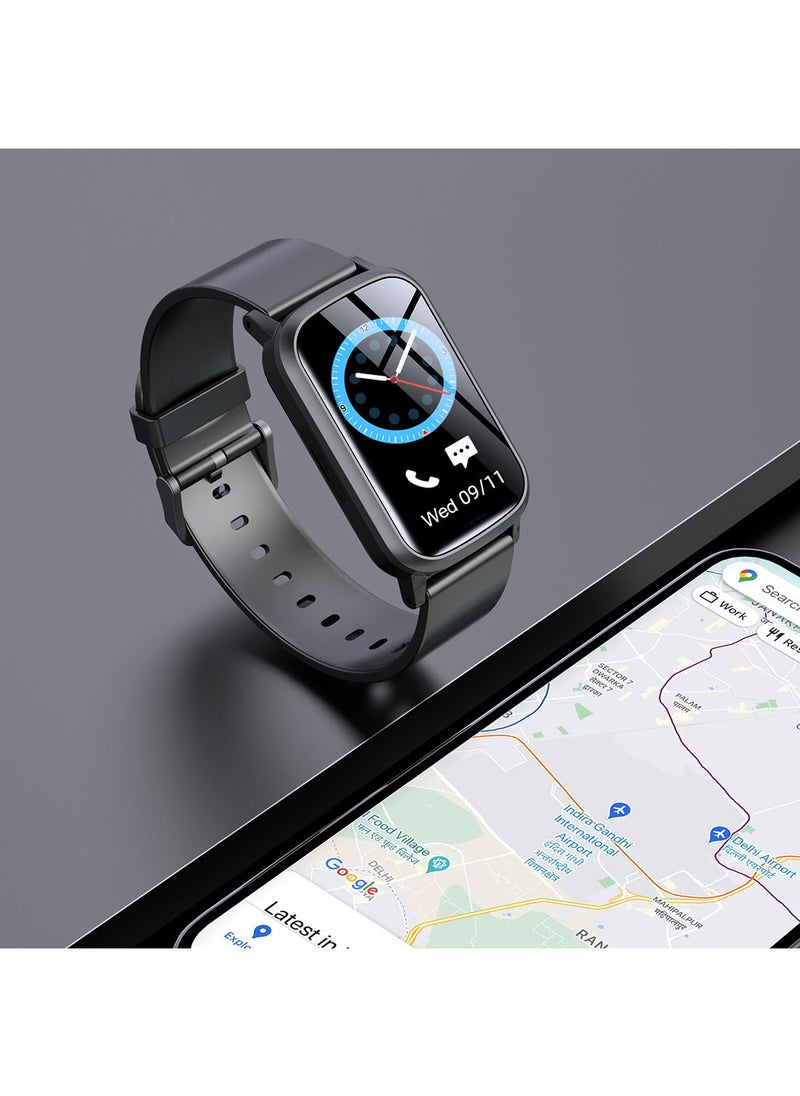 WatchOut Wearables - WatchOut Wearables Elegant Mini Pro Kids Smart Watch (Carbon Black) - Image 1