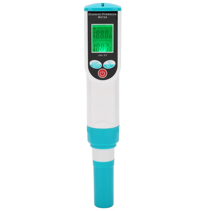 FH 77 Hydrogen Tester Pen, Portable Digital Hydrogen Meter, Dissolved Hydrogen Tester for Aquarium and Lab Use, with Automatic Temperature Compensation and Low Voltag - Image 1