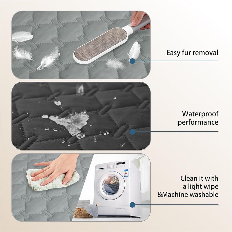 Waterproof Double-Sided Dog Bed Sofa Cover , Slip-Resistant Pet Blanket Furniture Protector for Pets Dog Cat, Washable Couch Cover (Small, 130x200cm) - Image 5