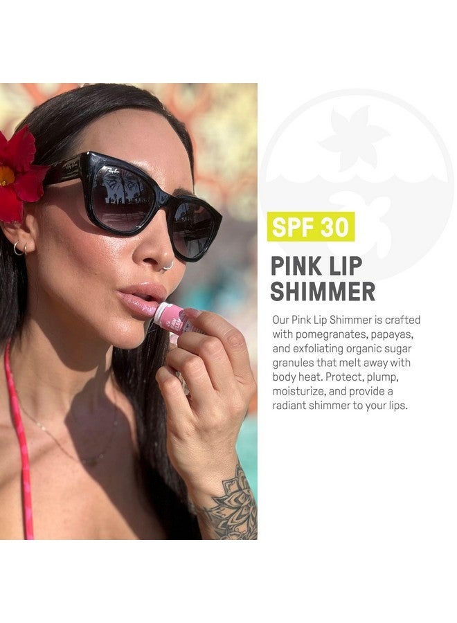 Raw Elements Organic Pink Lip Shimmer Zinc Oxide SPF 30+, 0.15 oz (Pack of 3) - Image 3