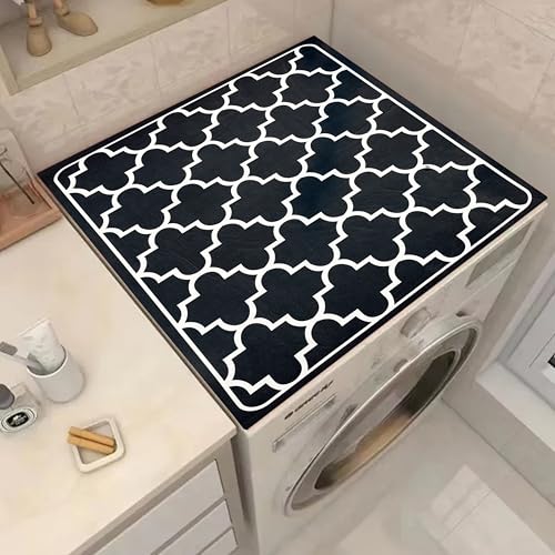 Home-Cloud Homecloud Non-Slip Washing Machine Mat – Durable Waterproof Protective Cover for Washer & Dryer, Dust-Resistant Mat Ideal for Laundry Room & Kitchen Appliances (Grey) - Image 1