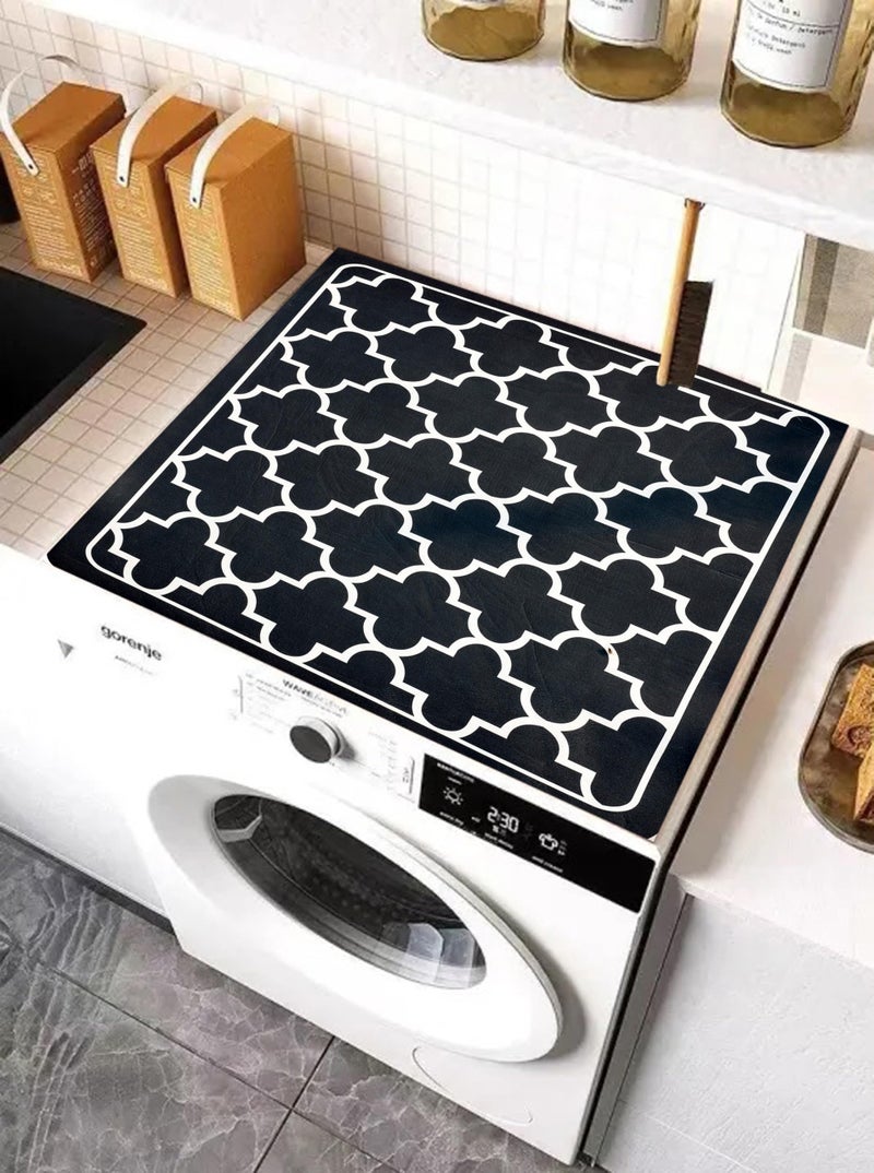 Home-Cloud Homecloud Non-Slip Washing Machine Mat – Durable Waterproof Protective Cover for Washer & Dryer, Dust-Resistant Mat Ideal for Laundry Room & Kitchen Appliances (Grey) - Image 5