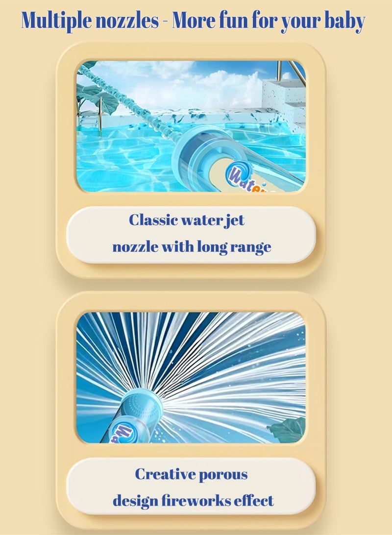 Leon Home 4 Piece Kids Water Blasters Soakers Water Gun Set for Outdoor Summer Fun, Beach, Pool & Backyard Play - Image 4