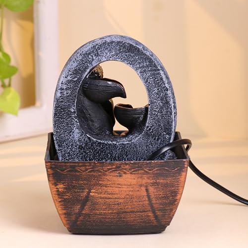 FlowerAura Decorative Peaceful Lord Buddha Water Fountain With LED Light for Living Room, Table and Office Desk Decor, Home | Gift for Religious Events & Occasions - Image 4
