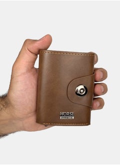 Horse Card Holder and Wallet - Dark Havana  - Image 1