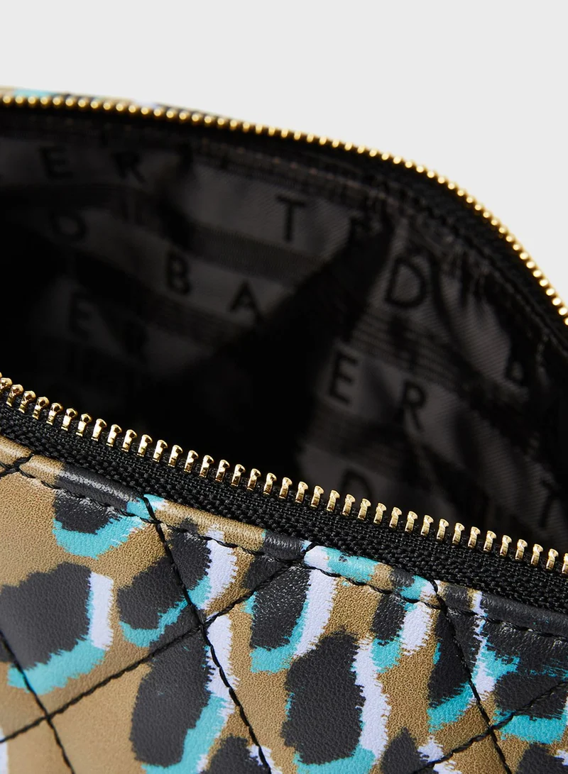 Ted Baker Quilted Leopard Washbag