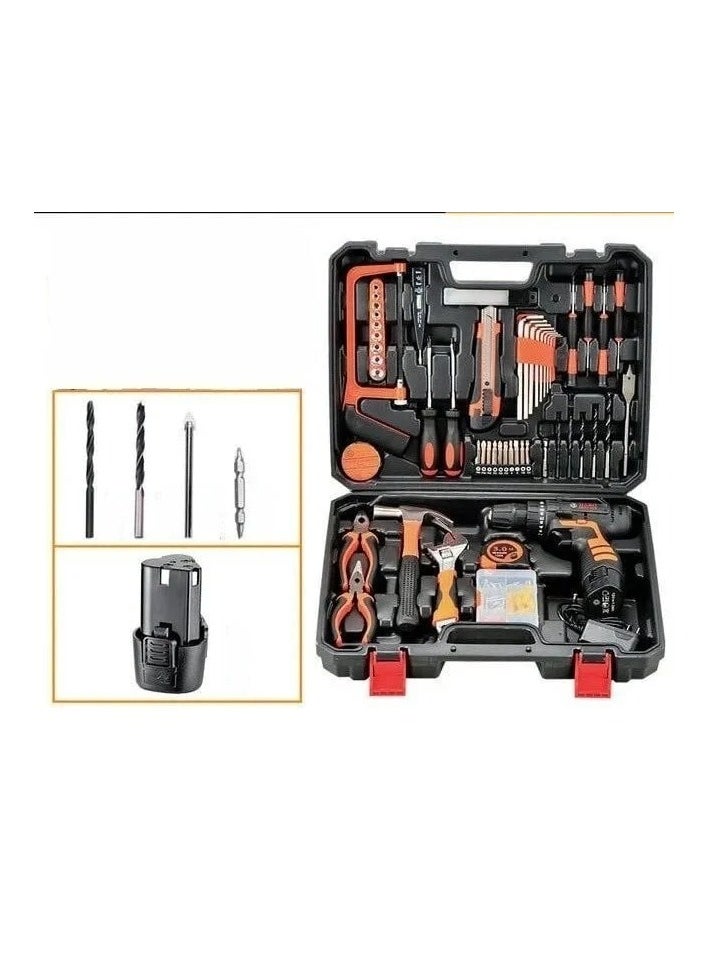 Denx Cordless Drill Kit Professional Home Tool Kit With Diy Hand Tool Kit For Home Office Garden Repair Maintenance | Maximum Diameter 10Mm | Speed ​​0 - 1450 Rpm | 21 Volt | 1300 Mah | Extra Battery | Dx1778  - Image 3