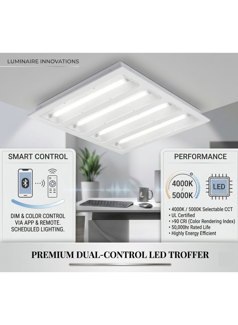 LED Grill Panel Light | 60x60 cm |150W, White, 9600 Lumens | High Efficiency, 100lm/W | Long Life 25000Hrs, Ideal for Offices, Shops & Commercial Use (sindex Brand) - Image 4