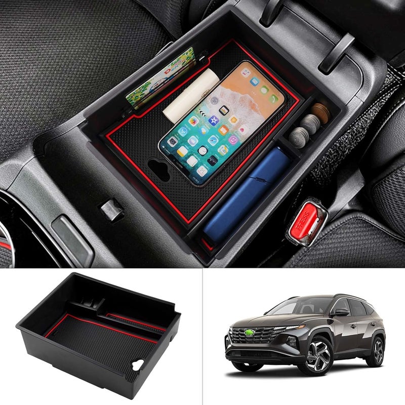 FIILINES Center Console Organizer for Hyundai Tucson 2022-2024 - Image 1