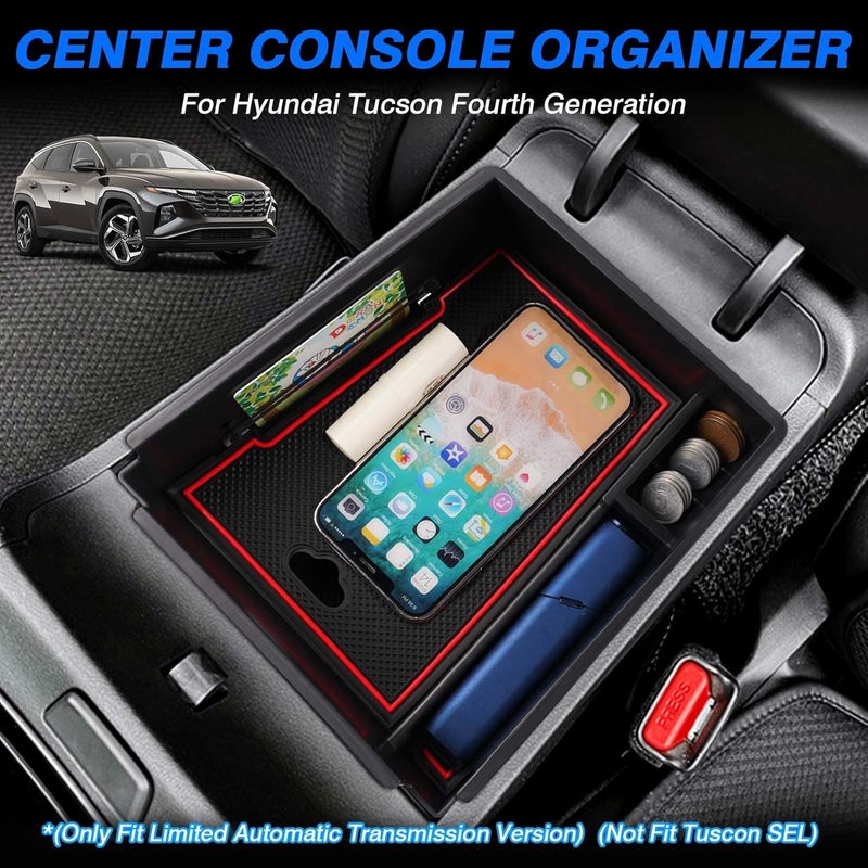 FIILINES Center Console Organizer for Hyundai Tucson 2022-2024 - Image 2