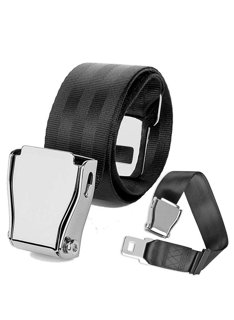 Excefore Airplane Seat Belt Extender, Adjustable Airplane Seat Seat Belt for Your Comfortable Travel (1 Pack) - Image 1