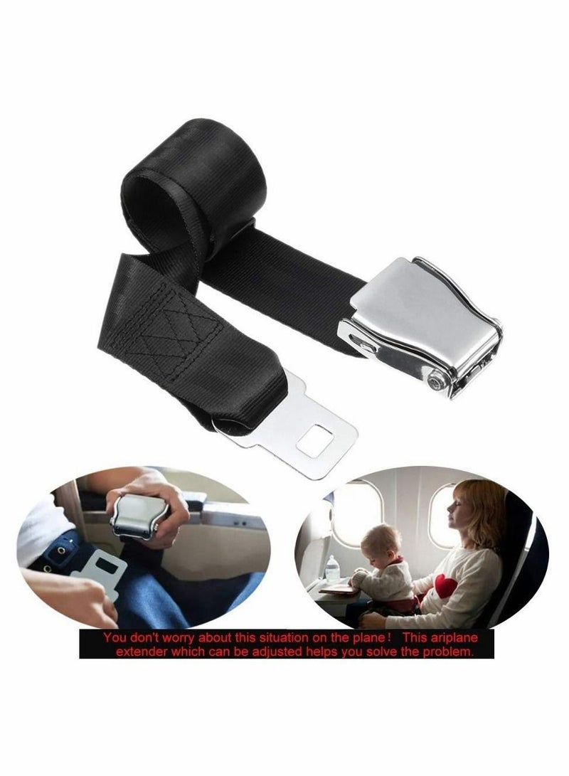 Excefore Airplane Seat Belt Extender, Adjustable Airplane Seat Seat Belt for Your Comfortable Travel (1 Pack) - Image 2