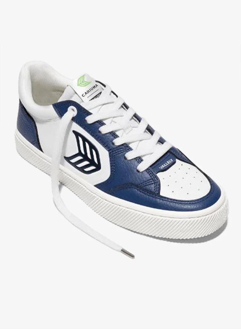 Cariuma VALLELY White Leather Dark Denim Accents Black Logo