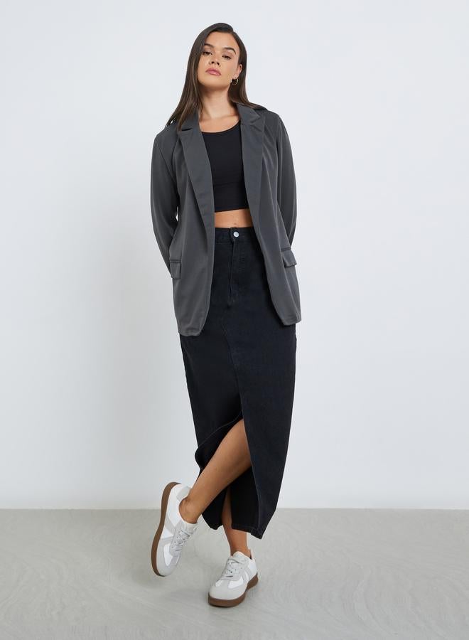 Styli Regular Fit Open Front Blazer - Image 2