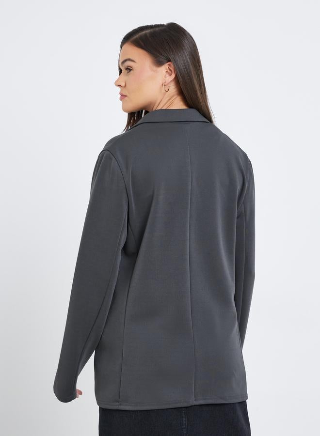 Styli Regular Fit Open Front Blazer - Image 4