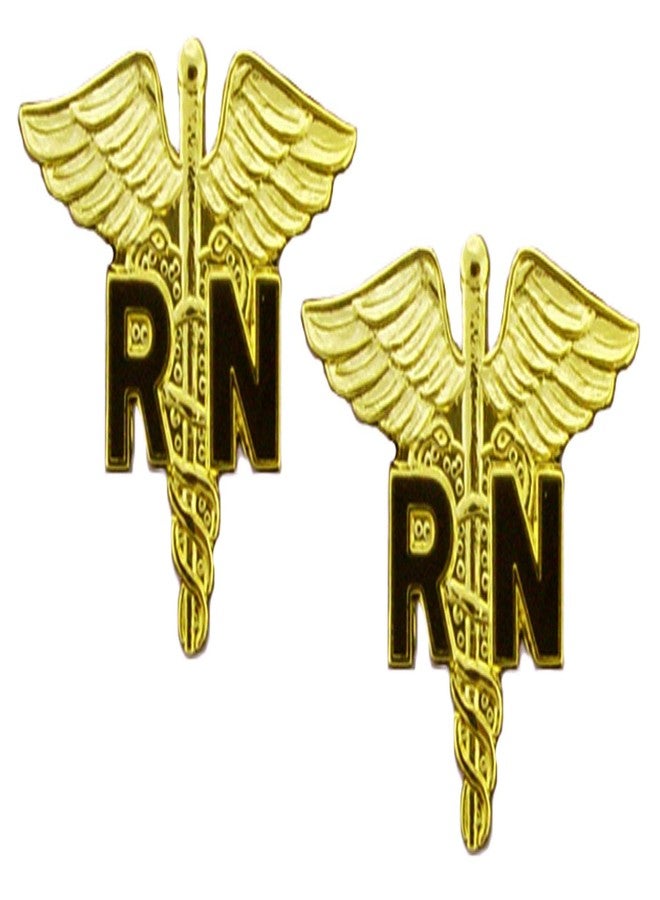 آرتيزان آول دبوس ممرضة مسجلة (RN) مقاس 1 بوصة، دبوس طية صدر السترة أو القبعة أو الزي الرسمي (دبوسان)