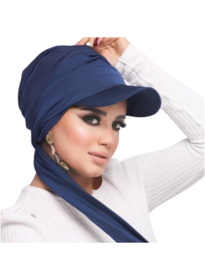 Women's Two-Piece Waterproof Turban with Cap - Lightweight, Suitable for the Beach and Outdoors - Comfortable Material for Summer