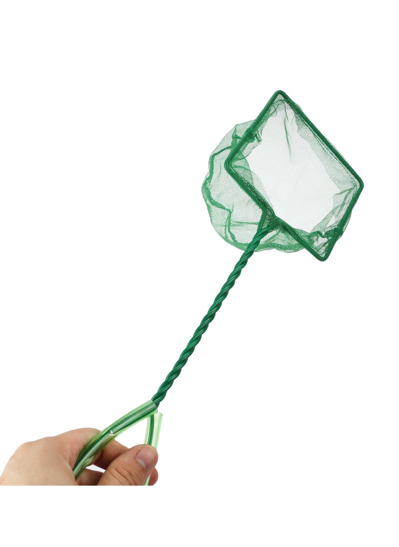Generic - Aquarium Net Fine Mesh Small Fish Catch Nets with Plastic Handle,Set of 4 (4inch) - Image 1