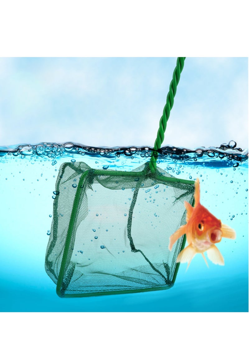 Generic - Aquarium Net Fine Mesh Small Fish Catch Nets with Plastic Handle,Set of 4 (4inch) - Image 1
