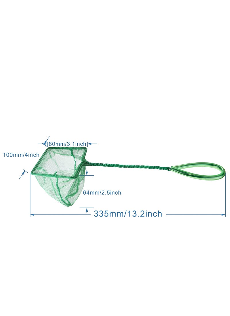 Generic - Aquarium Net Fine Mesh Small Fish Catch Nets with Plastic Handle,Set of 4 (4inch) - Image 1