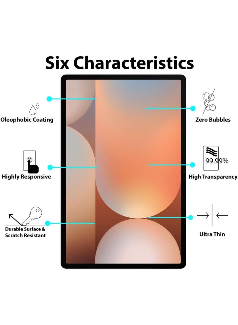 MIGOFAST Samsung Galaxy Tab S10 FE Plus Screen Protector S10 FE+ 2025 (13.1 Inch), 9H Hardness Tempered Glass Film Easy Installation, HD Clear, Scratch-resistant Tablet S10fe+ - Image 5
