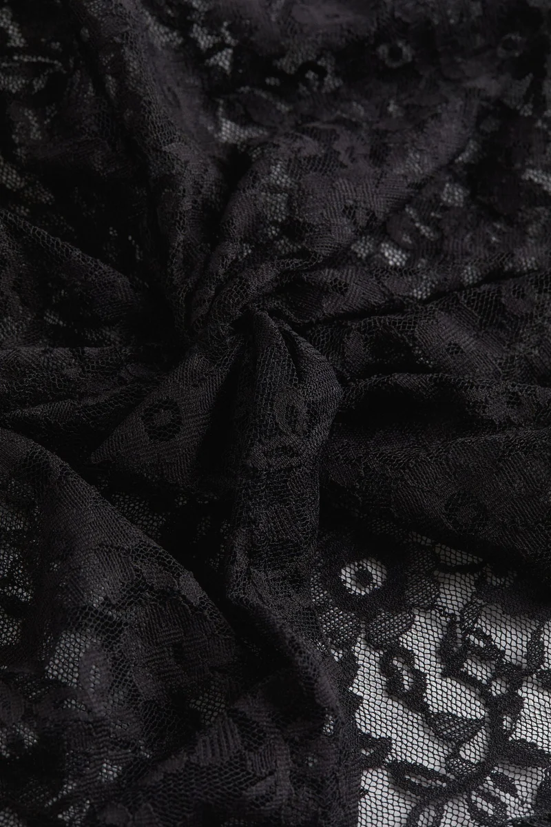 اتش اند ام Openwork Lace Crop Top
