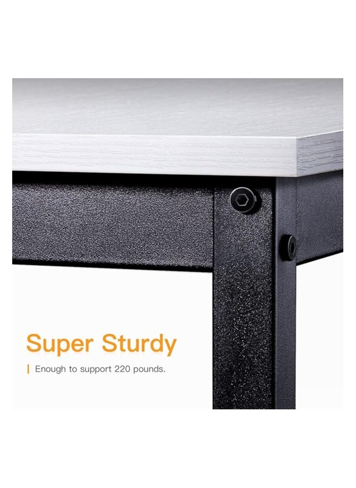AGD - L-Shaped Gaming Desk with Rounded Corner and Removable Shelf for Home, Office and Workstation - Image 1