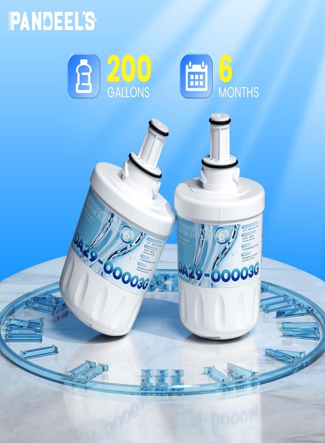 PANDEELS DA29-00003G Water Filter Replacement for Samsung DA29-00003B, DA29-00003A, Aqua-Pure Plus, HAFCU1, RFG237AARS, FMS-1, WSS-1, 2 Pack - Image 5