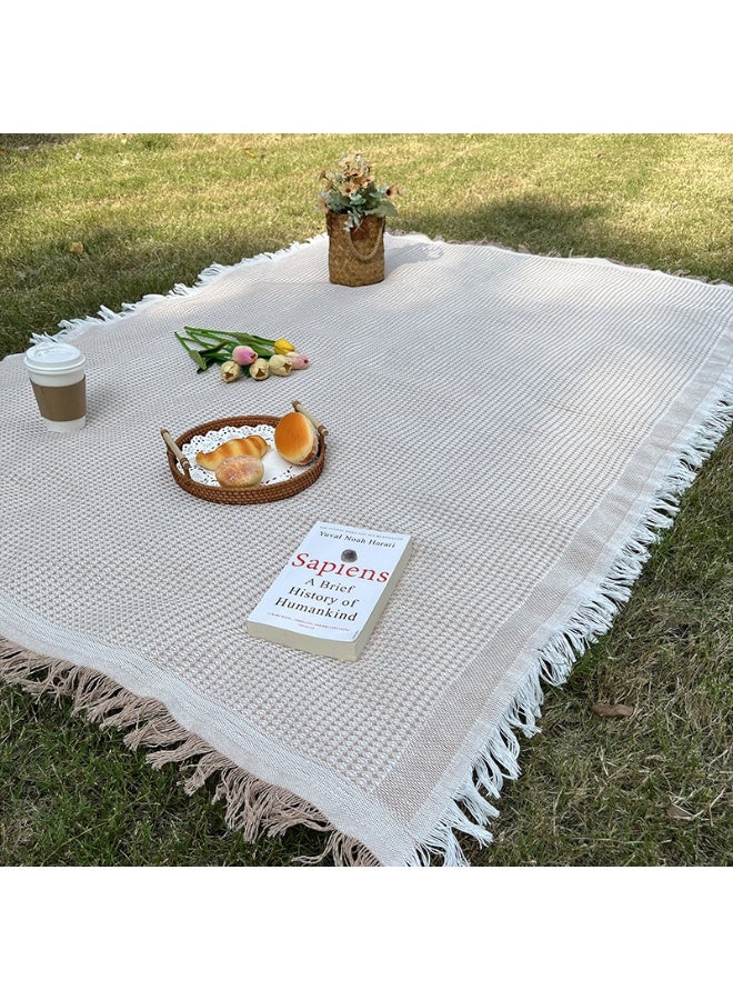 بطانية تخييم، حصيرة أرضية خارجية، معدات تخييم، طاولة البيض، بطانية للقيلولة، خيمة عبر الحدود، حصيرة نزهة مضادة للرطوبة، مناسبة للشاطئ، التخييم، والعشب، بطانية قابلة للطي بشبكة (130x180 سم) - Image 1