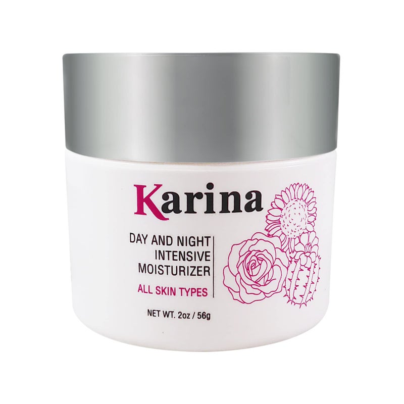 Karina Skincare - Day and Night Intensive Moisturizer Face Cream - Soothing Vitamin E Cream - Helps Calm, Hydrate & Restore - Daily Moisturizer for Dry Skin & Sensitive Skin - Travel Size 2oz - Image 1