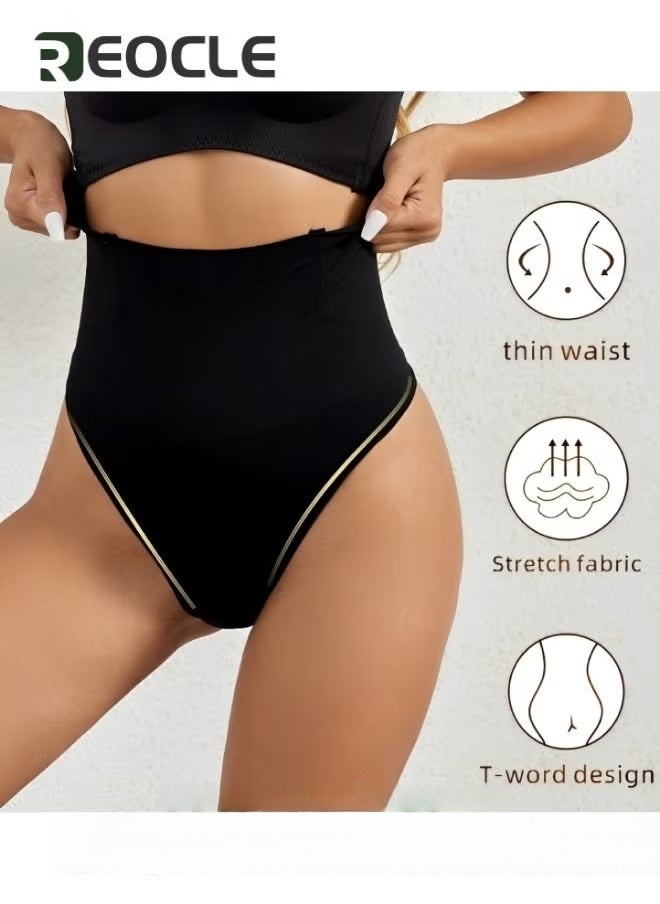REOCLE Women's Shapewear Panties Underwear Waist Cincher Girdle Tummy Slimmer Thong Panty Shapewear Slim Smooth Panty - Image 2