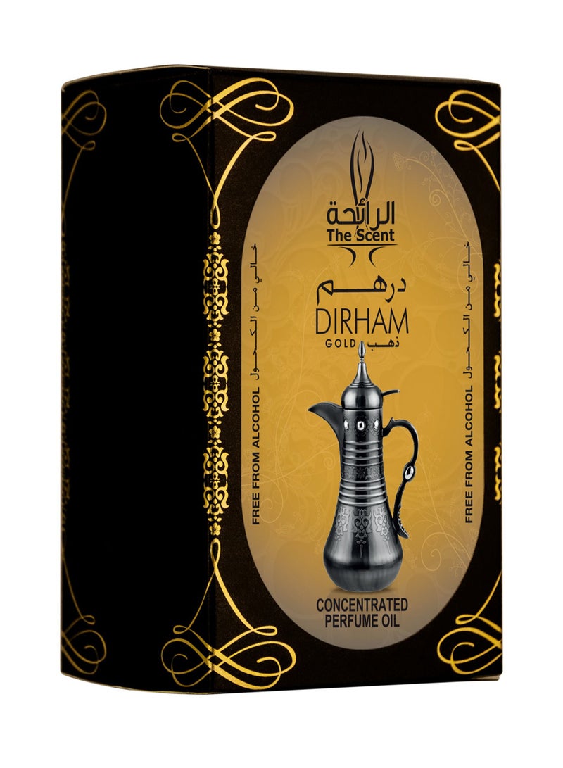 The Scent Dirham GOLD Attar Roll On 20ML Concentrated Perfume  - Image 2
