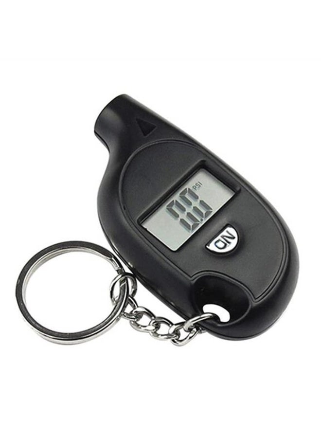 مقياس ضغط الإطارات سلسلة المفاتيح مقياس ضغط الهواء، شاشة العرض الرقمية لقياس ضغط الإطارات الصغيرة مقياس ضغط الإطارات جهاز محمول لقياس ضغط الإطارات - Image 1