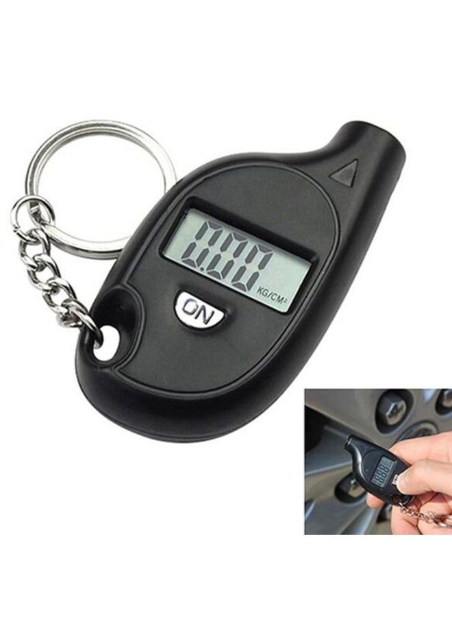 مقياس ضغط الإطارات سلسلة المفاتيح مقياس ضغط الهواء، شاشة العرض الرقمية لقياس ضغط الإطارات الصغيرة مقياس ضغط الإطارات جهاز محمول لقياس ضغط الإطارات - Image 2