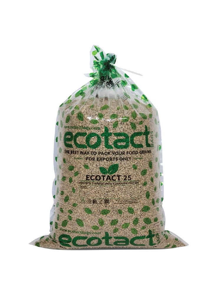 Ecotact 25 Hermetic Bag, Plastic Storage Bags for Green Coffee Beans / Cacao Beans / Food, Suitable for 15-23 Kgs, Pack of 10 pcs - Image 1