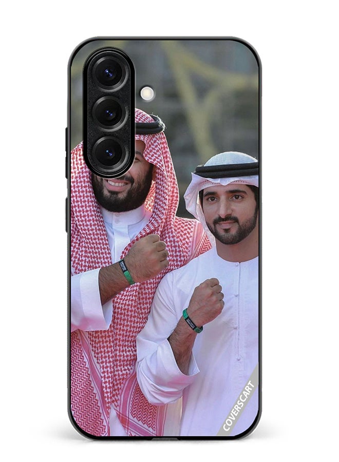 Protective Case Cover For Samsung Galaxy S25 Plus Mohammed Bin Salman And Sheikh Hamdan Bin Mohammed Bin Rashid Al Maktoum Design Multicolour