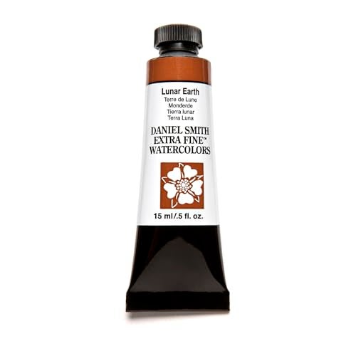 Daniel Smith Extra Fine Watercolor Paint, 15ml Tube, Lunar Earth, 284600050, 0.5 Fl Oz (Pack of 1) - Image 1