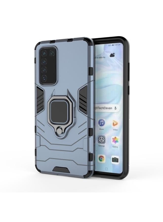 اس-توب جراب لهاتف Huawei P40 PC + جراب واقٍ مقاوم للصدمات من مادة TPU مع حامل حلقي مغناطيسي - Image 1