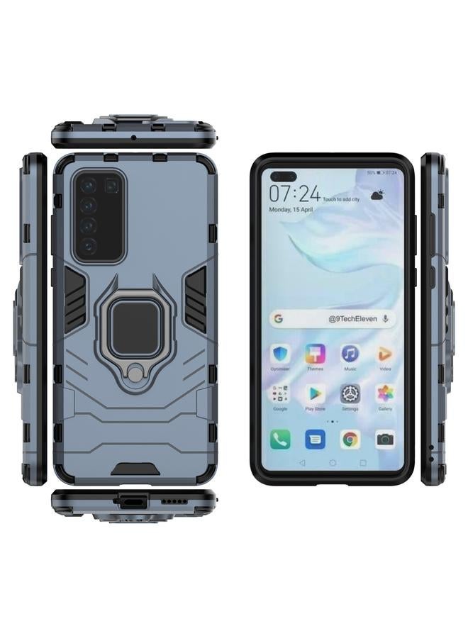 اس-توب جراب لهاتف Huawei P40 PC + جراب واقٍ مقاوم للصدمات من مادة TPU مع حامل حلقي مغناطيسي - Image 5