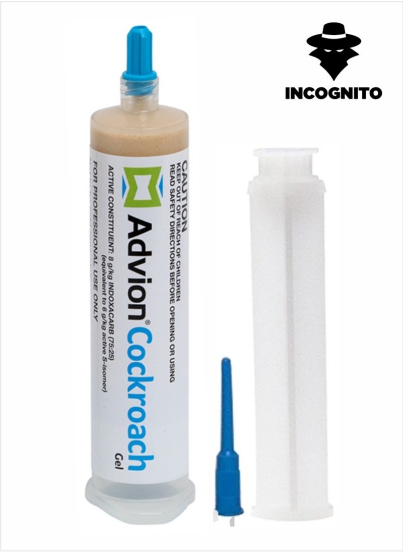 Incognito Cockroach Gel Bait 30g German Roach Insect Pest Control, Indoor and Outdoor Use, Roach Killer Gel for American, German and Other Major Cockroach Species 