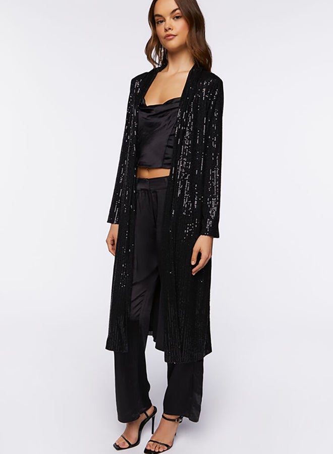 FOREVER 21 Sequin Open-Front Kimono  - Image 2