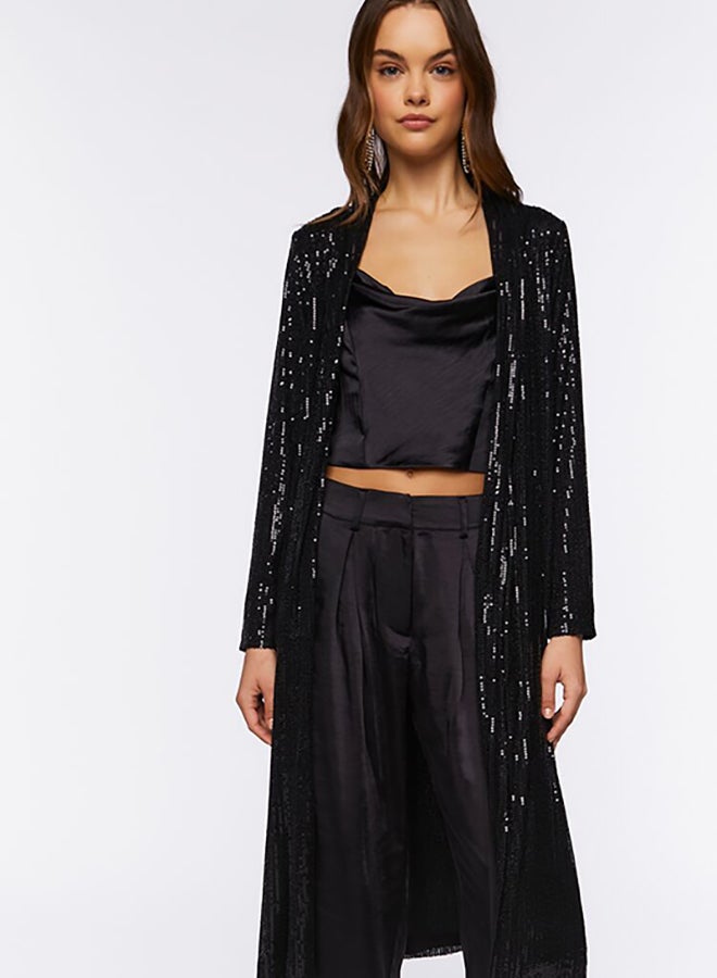 FOREVER 21 Sequin Open-Front Kimono  - Image 4