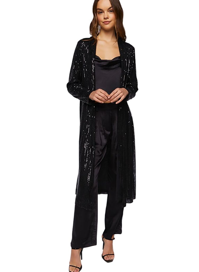 FOREVER 21 Sequin Open-Front Kimono  - Image 1