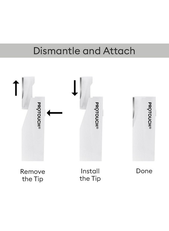 PROTOUCH Dermaplaning Attachments (Facial Hair Remover + Eyebrow Grooming) - Image 3