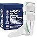 Braceapedia AnklePro Air Gel Stirrup Ankle Brace Hard Core Side Stabilizer With Removable Cold Therapy Air Cushion Gel Pad for Ankles Ankle Brace for Women and Men Ankle Support Regular White - Image 1